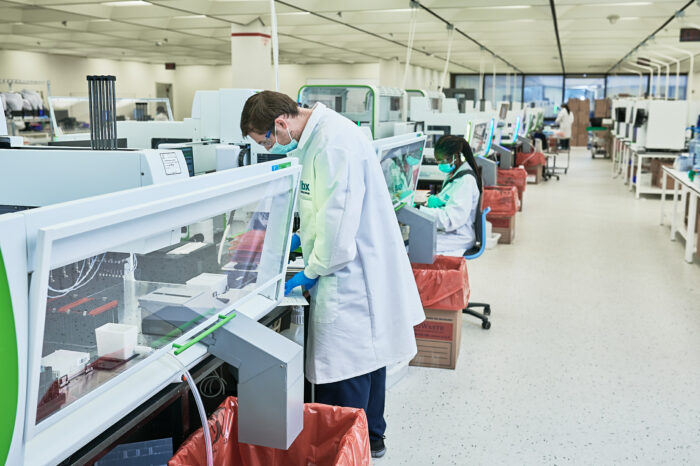 Genomics lab in a Sampled facility