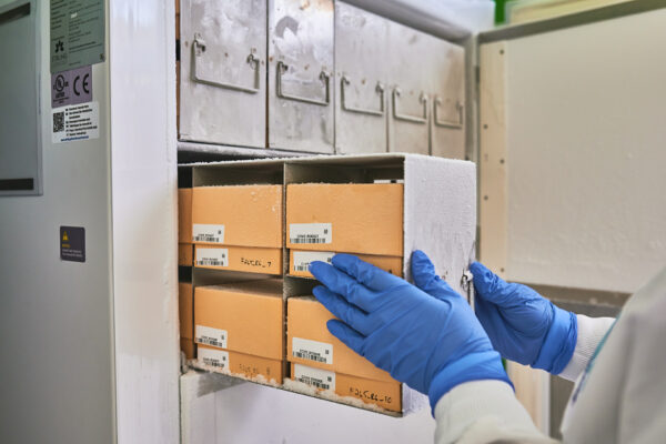 Biobanking Services at Samples involve the receiving, accessioning, cataloging, appropriate handling, storage, and retrieval of biological samples.